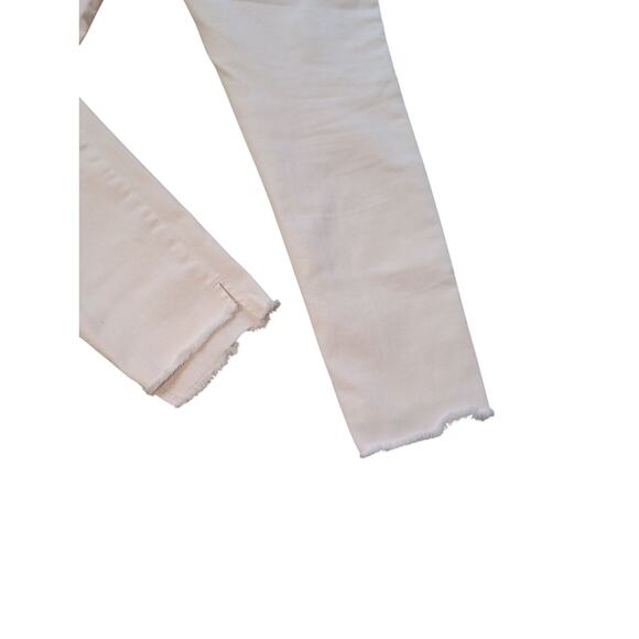 Dear John White Crop Jeans with Beige Waistband Size 30 - Picture 5 of 5